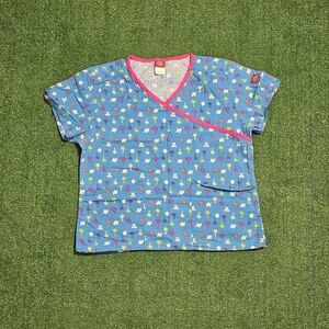 Dickies Blue and Pink Women's Top